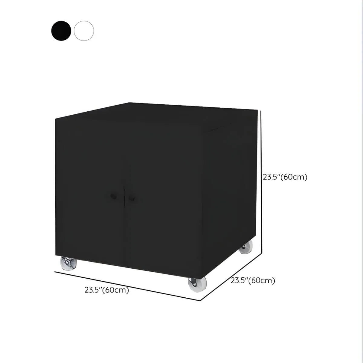 Minimalist Metal Rolling Storage Cabinet With Shelves and Doors Dimensions