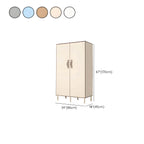 Minimalist Metal Wardrobe Armoire With Shelves and Hanging Storage Dimensions