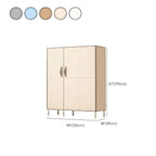 Minimalist Metal Wardrobe Armoire With Shelves and Hanging Storage Dimensions