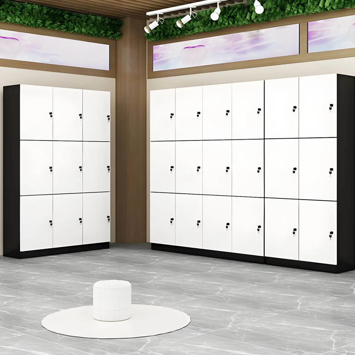 Minimalist Modular Storage Armoire Cabinet With Locking Doors