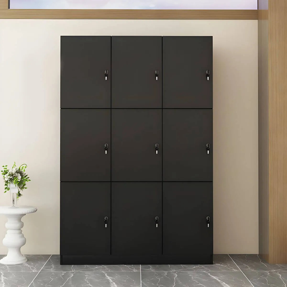 Minimalist Modular Storage Armoire Cabinet With Locking Doors