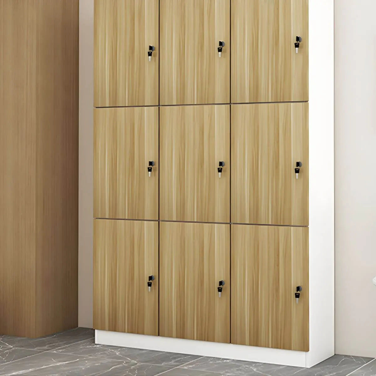 Minimalist Modular Storage Armoire Cabinet With Locking Doors