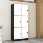 Minimalist Modular Storage Armoire Cabinet With Locking Doors