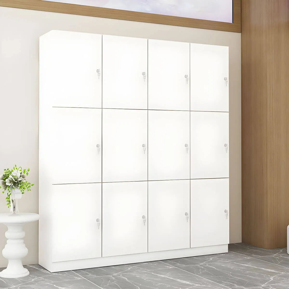 Minimalist Modular Storage Armoire Cabinet With Locking Doors