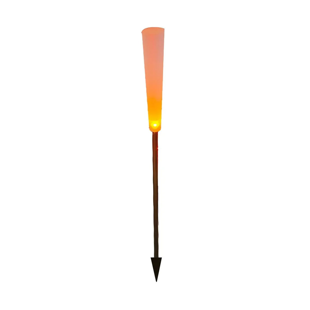 Minimalist Reed-Style Acrylic LED Landscape Lights – Black, 10-Piece Set
