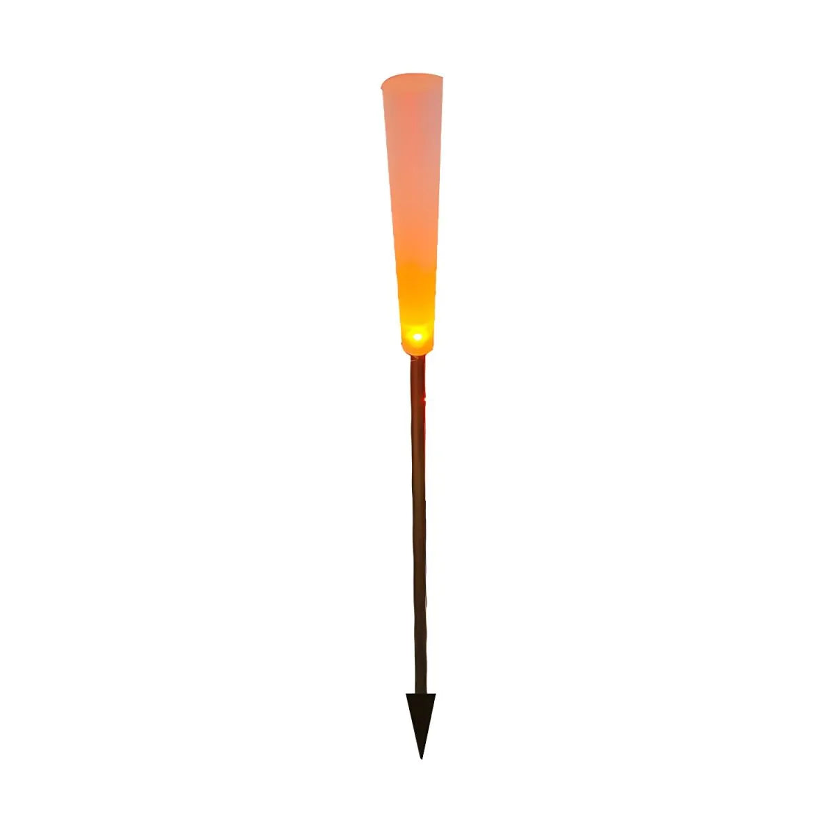 Minimalist Reed-Style Acrylic LED Landscape Lights – Black, 10-Piece Set