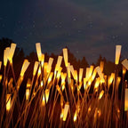 Minimalist Reed-Style Acrylic LED Landscape Lights – Black, 10-Piece Set