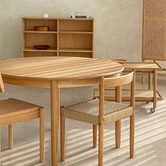 Minimalist Round Table with Comfortable Nesting Chairs