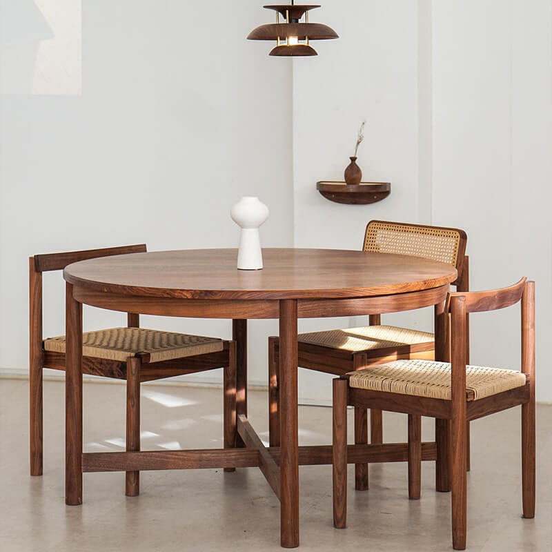 Minimalist Round Table with Comfortable Nesting Chairs Main Product Image