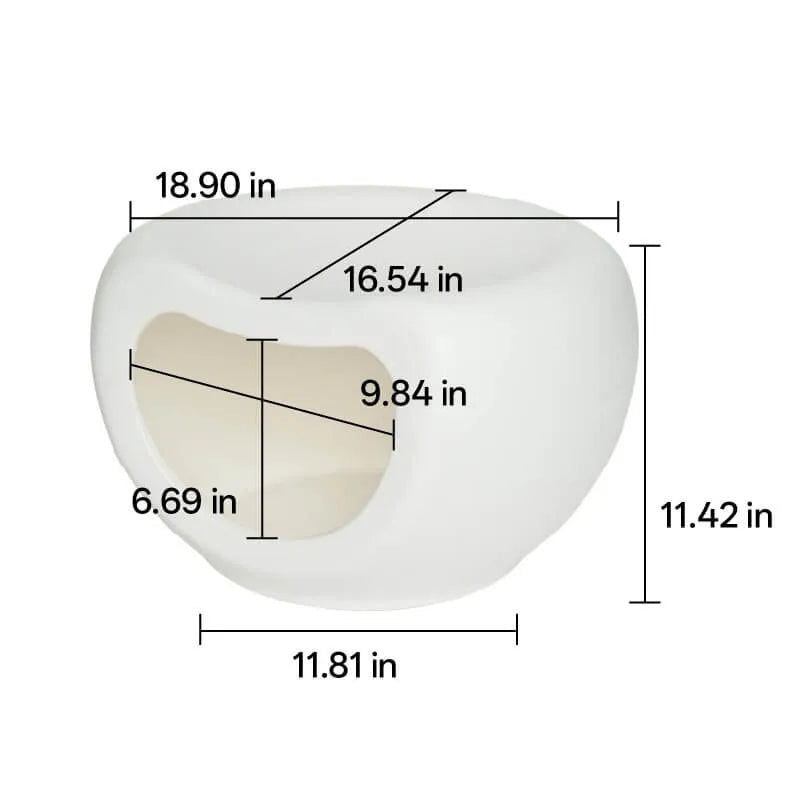 Minimalist Stackable Cat House Stool in Matte PP for Shared Spaces