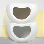 Minimalist Stackable Cat House Stool in Matte PP for Shared Spaces