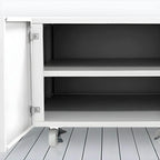 Minimalist Steel Rolling Storage Cabinet With Shelves for Office
