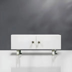 Minimalist Steel Rolling Storage Cabinet With Shelves for Office