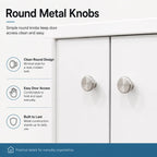 Minimalist Steel Rolling Storage Cabinet With Shelves for Office