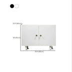 Minimalist Steel Rolling Storage Cabinet With Shelves for Office Dimensions