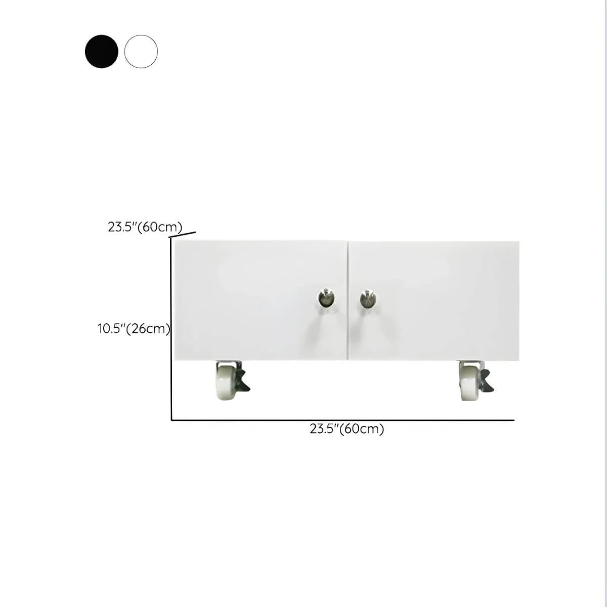 Minimalist Steel Rolling Storage Cabinet With Shelves for Office Dimensions