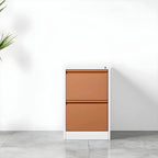 Minimalist Steel Vertical File Cabinet With Locking Drawers