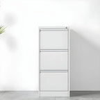 Minimalist Steel Vertical File Cabinet With Locking Drawers