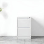 Minimalist Steel Vertical File Cabinet With Locking Drawers