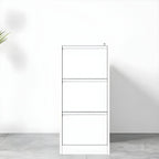 Minimalist Steel Vertical File Cabinet With Locking Drawers