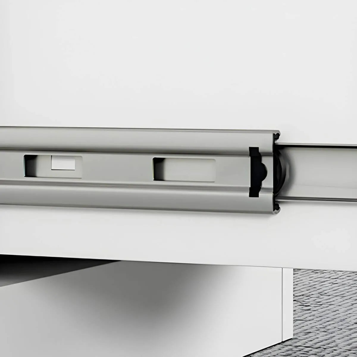 Minimalist Steel Vertical File Cabinet With Locking Drawers