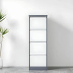 Minimalist Steel Vertical File Cabinet With Locking Drawers