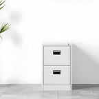 Minimalist Steel Vertical File Cabinet With Locking Drawers