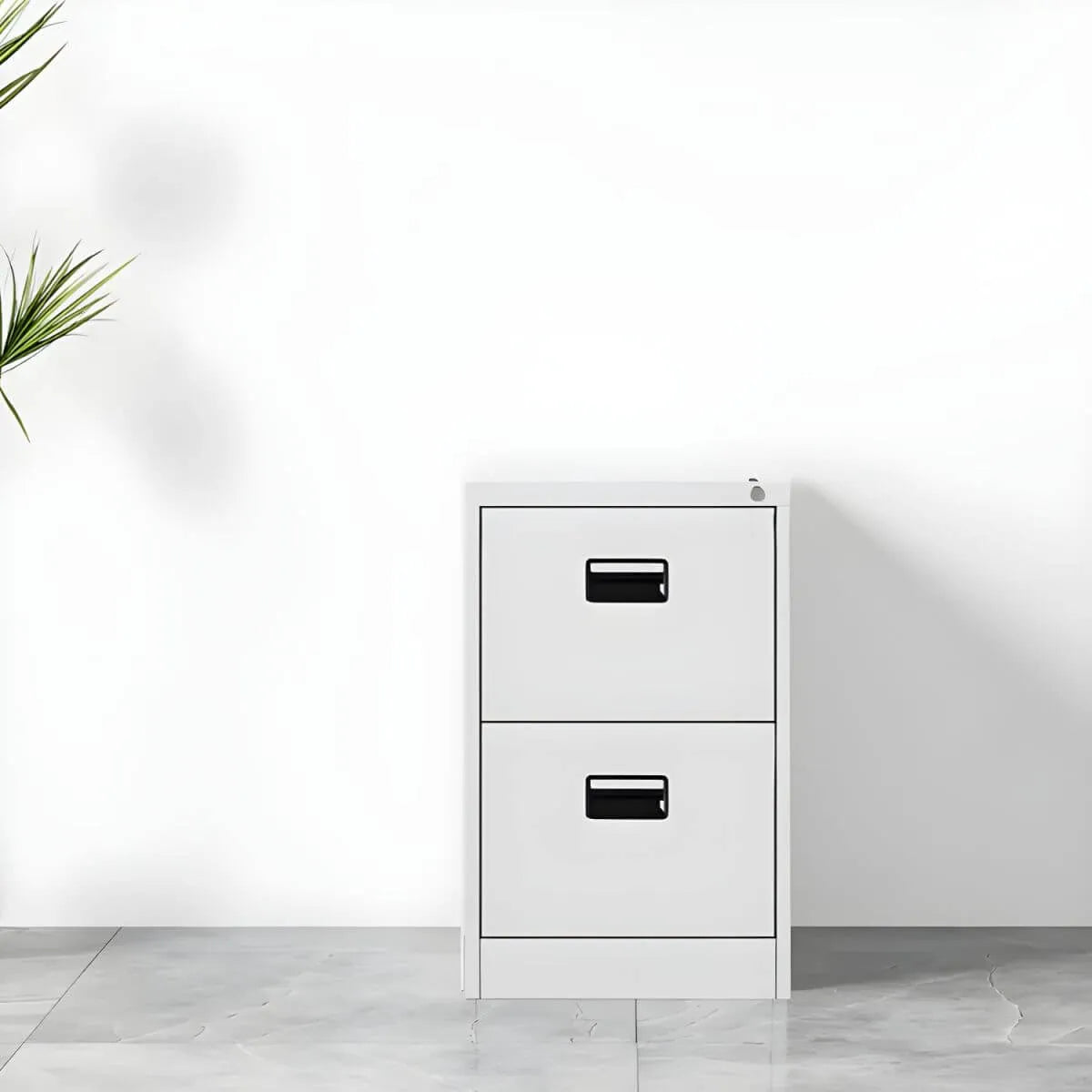 Minimalist Steel Vertical File Cabinet With Locking Drawers