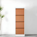 Minimalist Steel Vertical File Cabinet With Locking Drawers