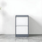 Minimalist Steel Vertical File Cabinet With Locking Drawers