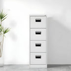 Minimalist Steel Vertical File Cabinet With Locking Drawers