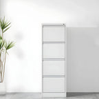 Minimalist Steel Vertical File Cabinet With Locking Drawers