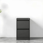 Minimalist Steel Vertical File Cabinet With Locking Drawers