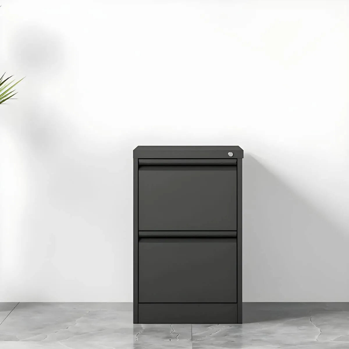 Minimalist Steel Vertical File Cabinet With Locking Drawers