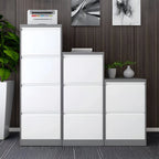 Minimalist Steel Vertical File Cabinet With Locking Drawers