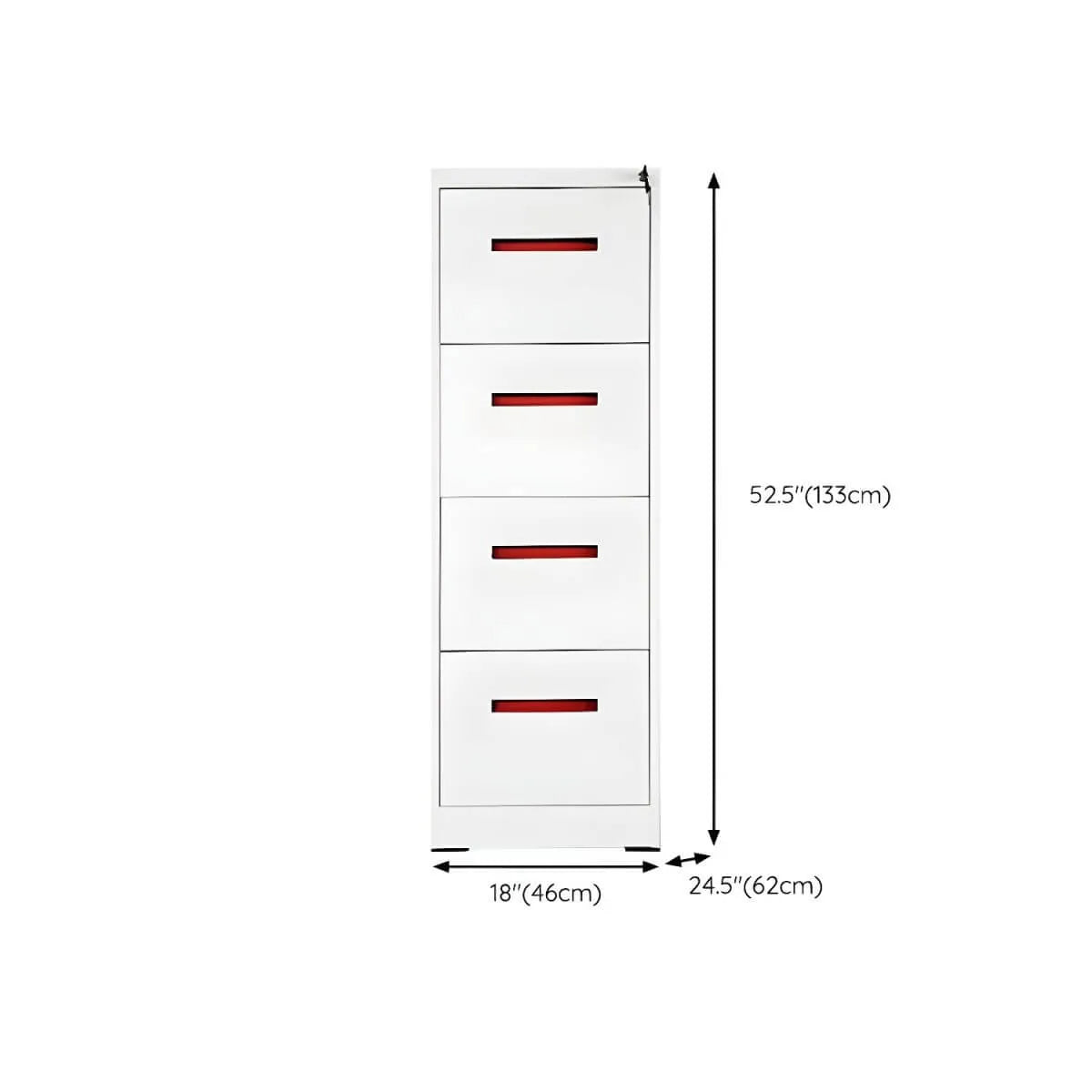 Minimalist Steel Vertical File Cabinet With Locking Drawers Dimensions