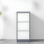 Minimalist Steel Vertical File Cabinet With Locking Drawers Main Product Image