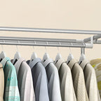 Minimalist Steel Wardrobe Armoire With Drawers and Raised Legs