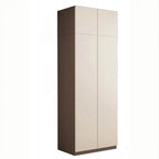 Minimalist Two-Tone Wood Wardrobe Armoire With Drawers