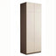 Minimalist Two-Tone Wood Wardrobe Armoire With Drawers