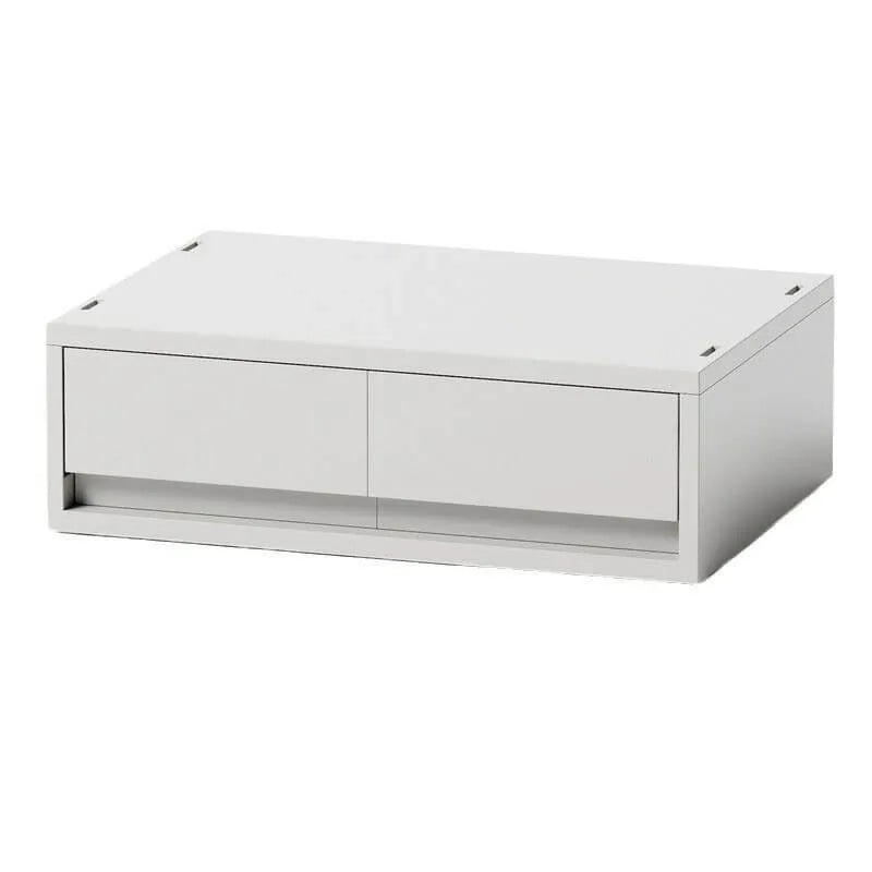 Minimalist White Desktop File Cabinet With Drawers and Top Storage