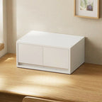 Minimalist White Desktop File Cabinet With Drawers and Top Storage