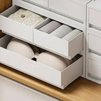 Minimalist White Desktop File Cabinet With Drawers and Top Storage