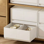 Minimalist White Desktop File Cabinet With Drawers and Top Storage