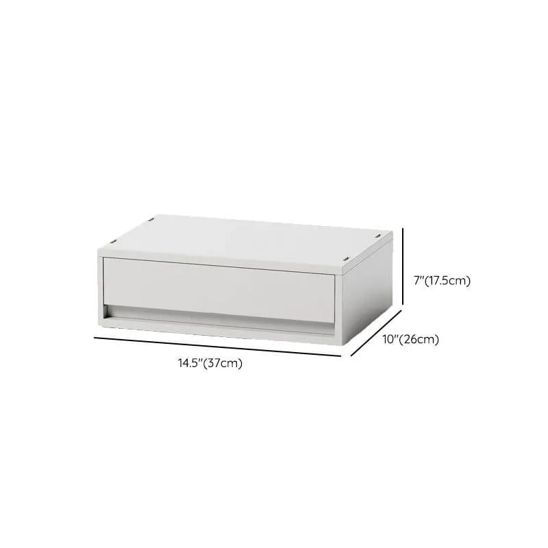 Minimalist White Desktop File Cabinet With Drawers and Top Storage Dimensions