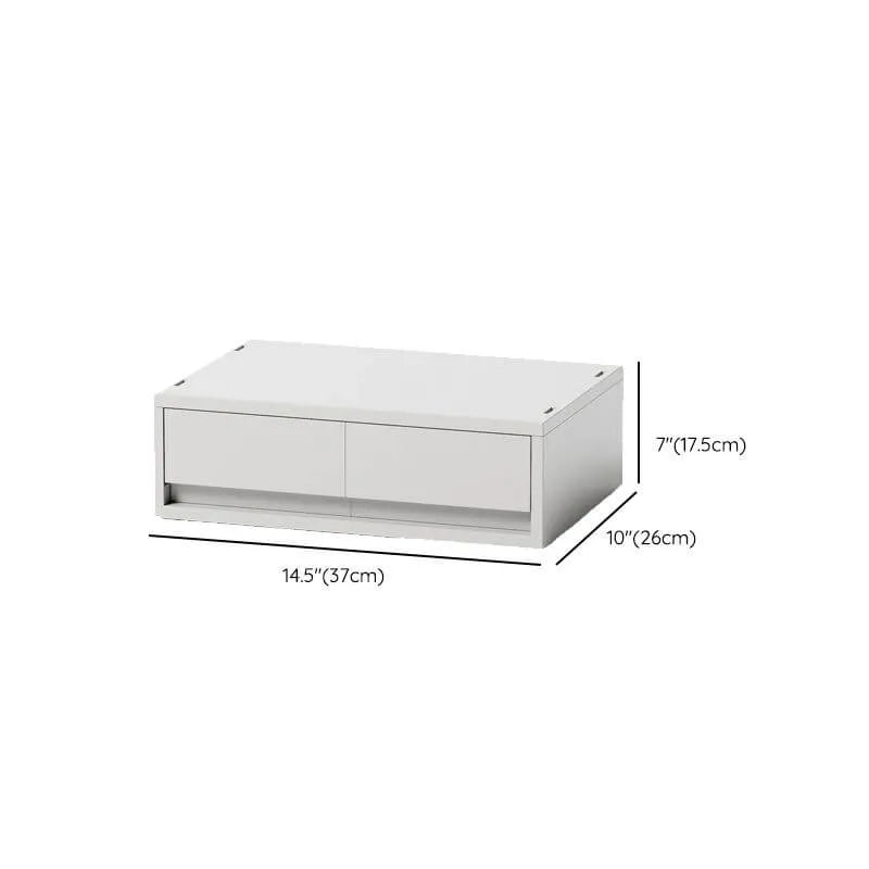 Minimalist White Desktop File Cabinet With Drawers and Top Storage Dimensions