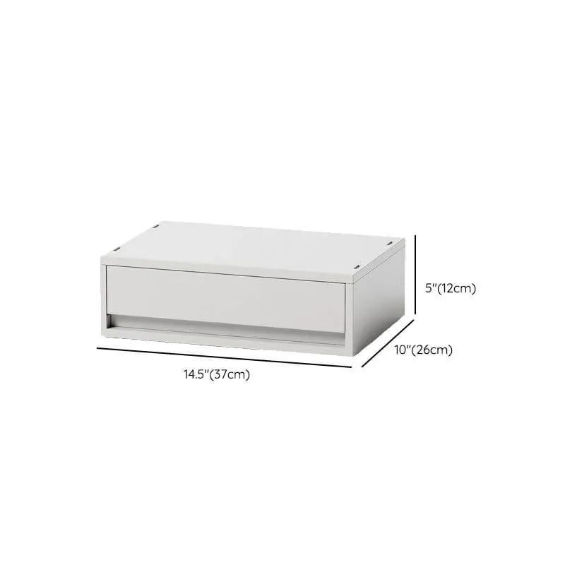 Minimalist White Desktop File Cabinet With Drawers and Top Storage Dimensions