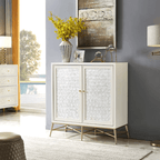 Minimalist White Shoe Cabinet With Two/Three Doors