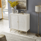 Minimalist White Shoe Cabinet With Two/Three Doors