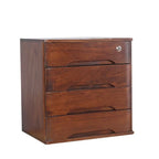 Minimalist Wood Filing Cabinets With Locking Drawers and Shelf